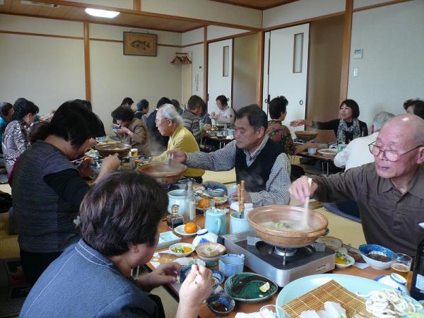 千林商店街からクエ鍋を食べに来てくれました